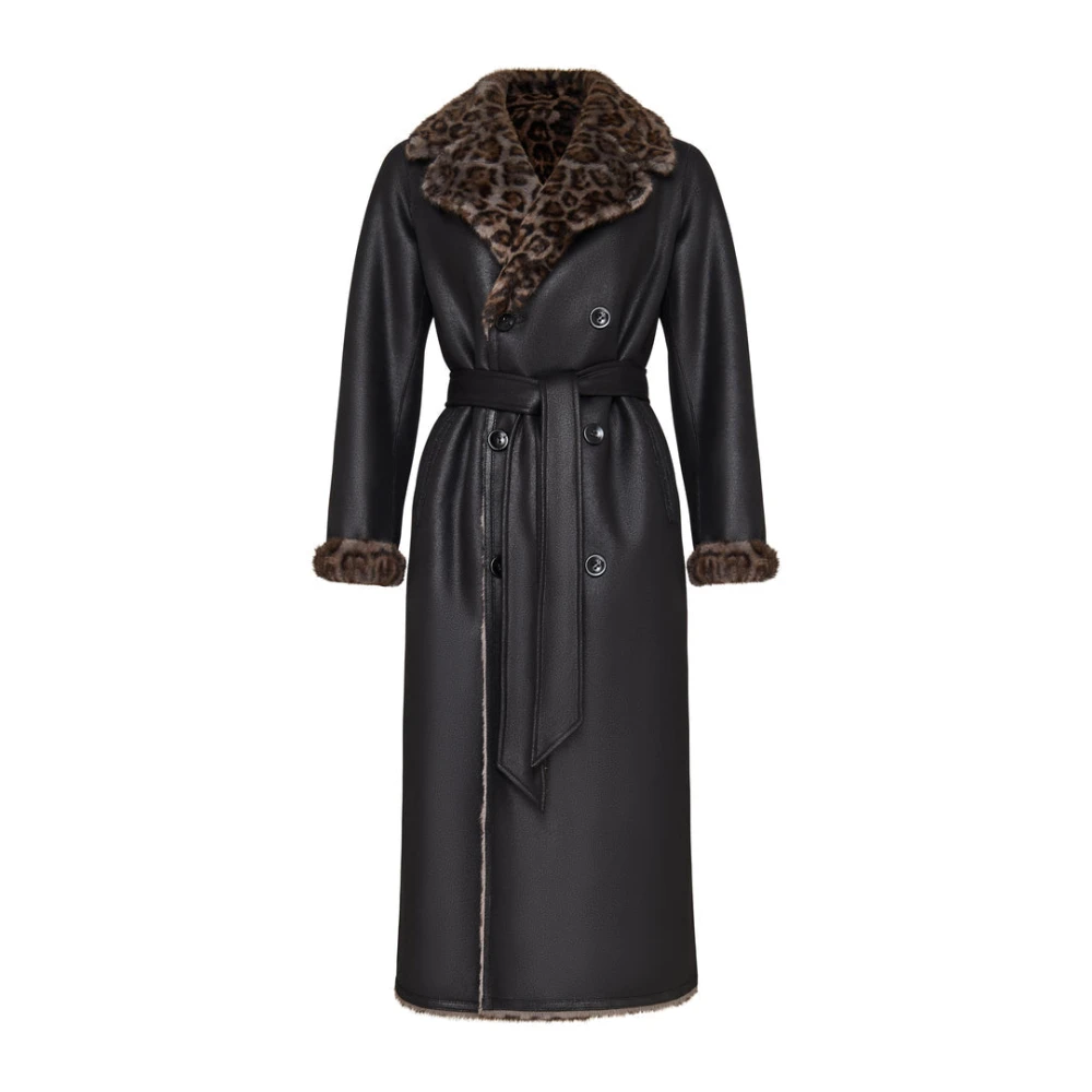 Cesare Gaspari Donna Nero Cappotti, L, New,