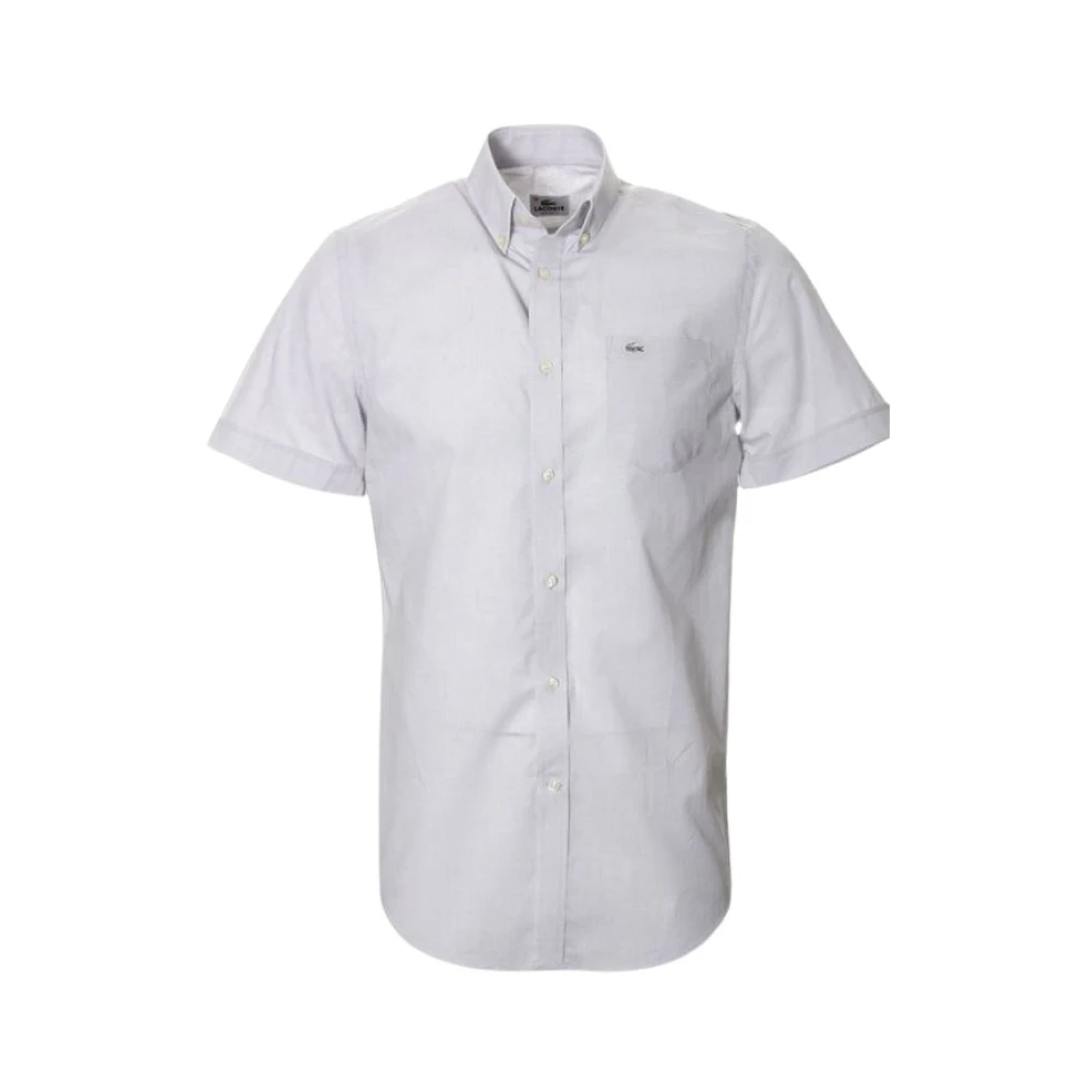 Lacoste Grijze Casual Button Down Shirt Gray Heren