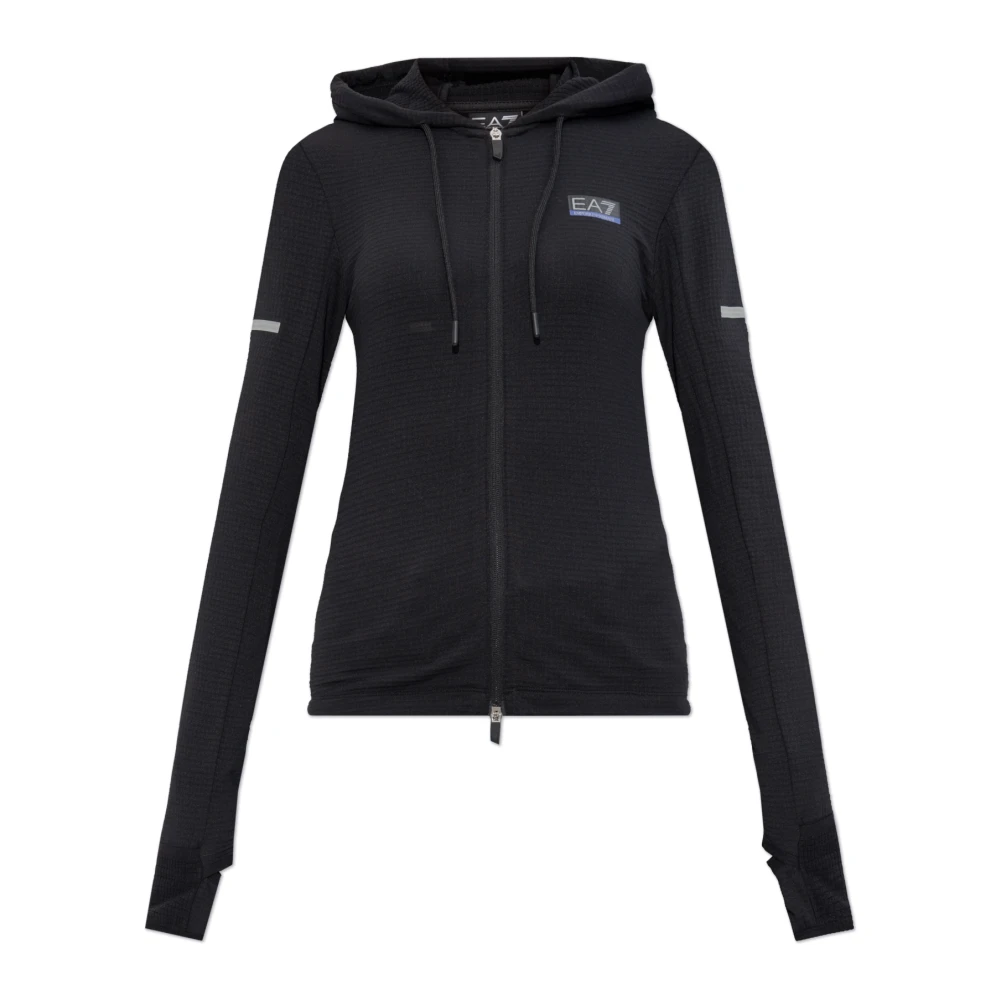 Emporio Armani EA7 Hoodie Black Dames