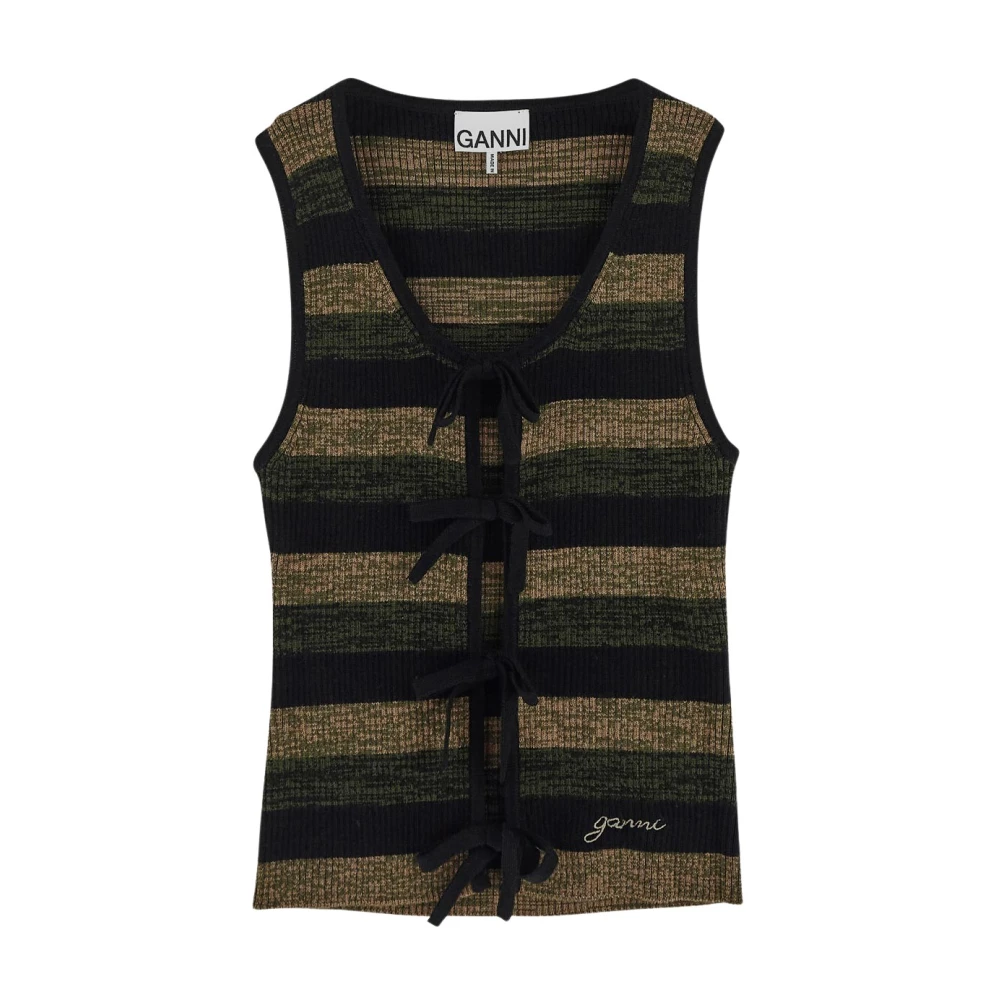Ganni Wollen top voor vrouwen Multicolor Dames