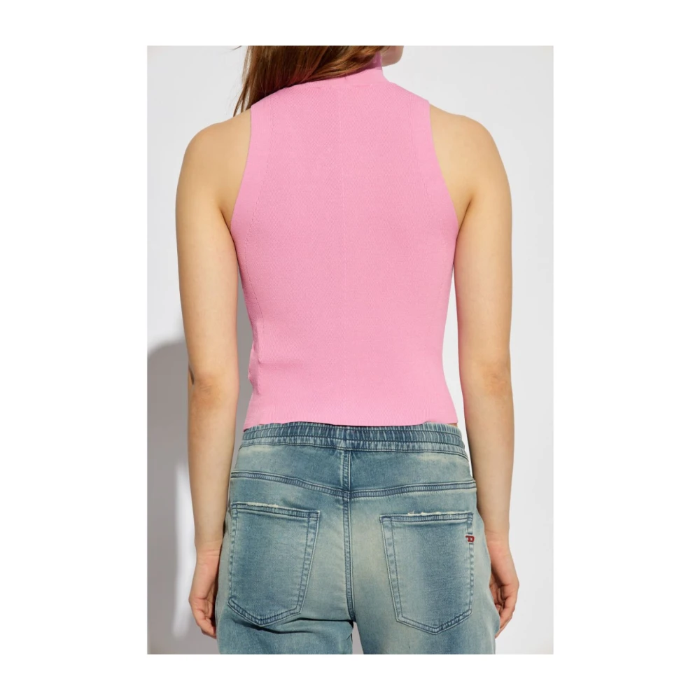 Diesel Stijlvolle Pullover Top Pink Dames