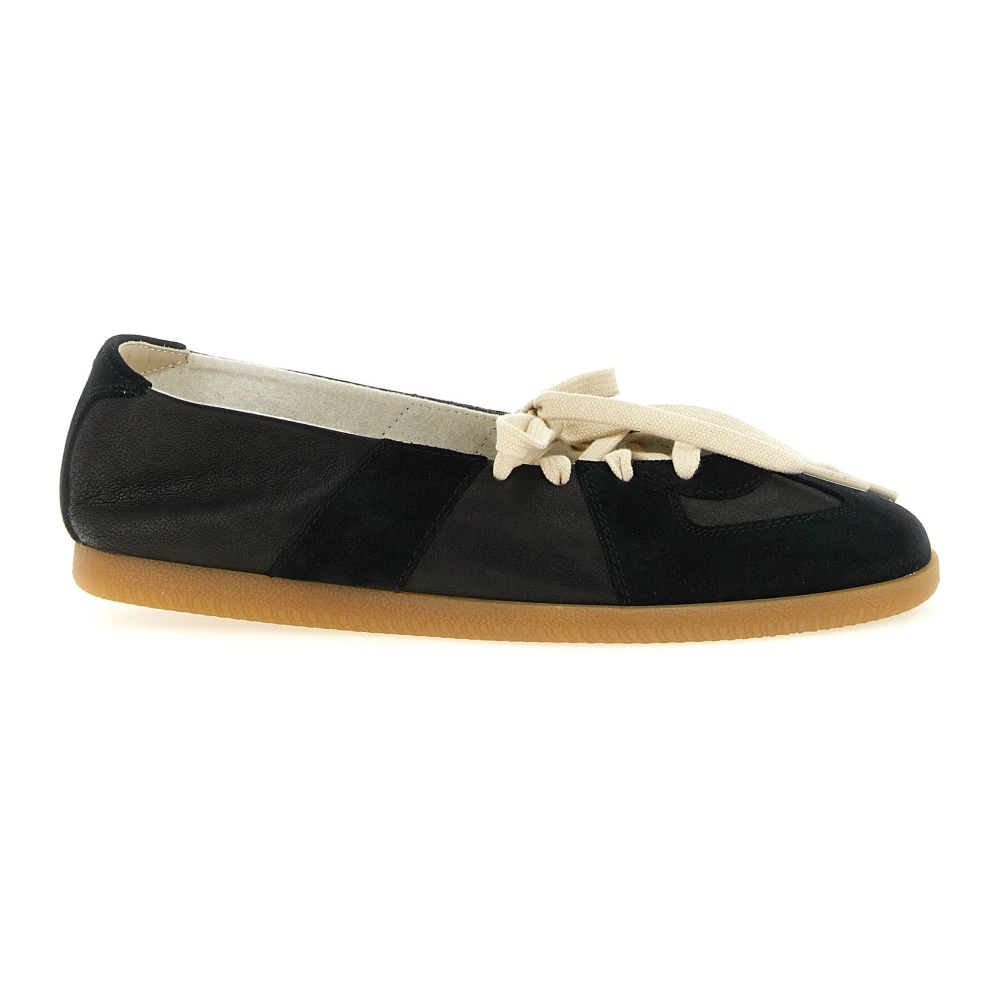 Maison Margiela Black Ballerina Shoes, Female, 7 Uk, Replica Soft Laced Ballet