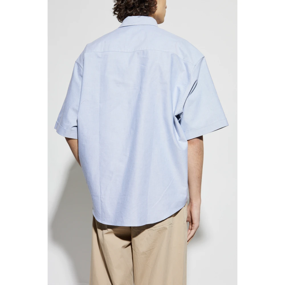 Ami Paris Kortemouwenshirt Blue Heren