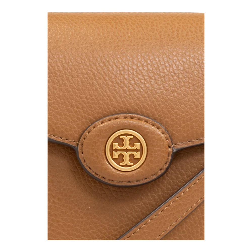 TORY BURCH Robinson telefoontasje met band Brown Dames