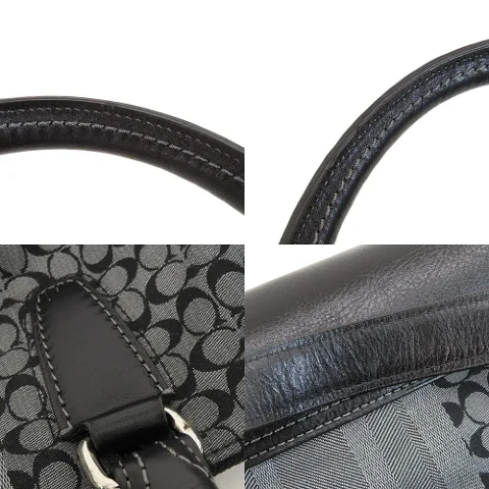 Coach Pre-owned Canvas handbags Black Dames