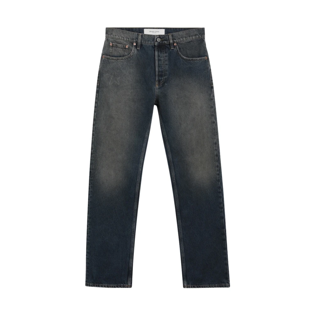Golden Goose Pant Straight - Male - Straight Fit Jeans - Blue - W30 - Jeans