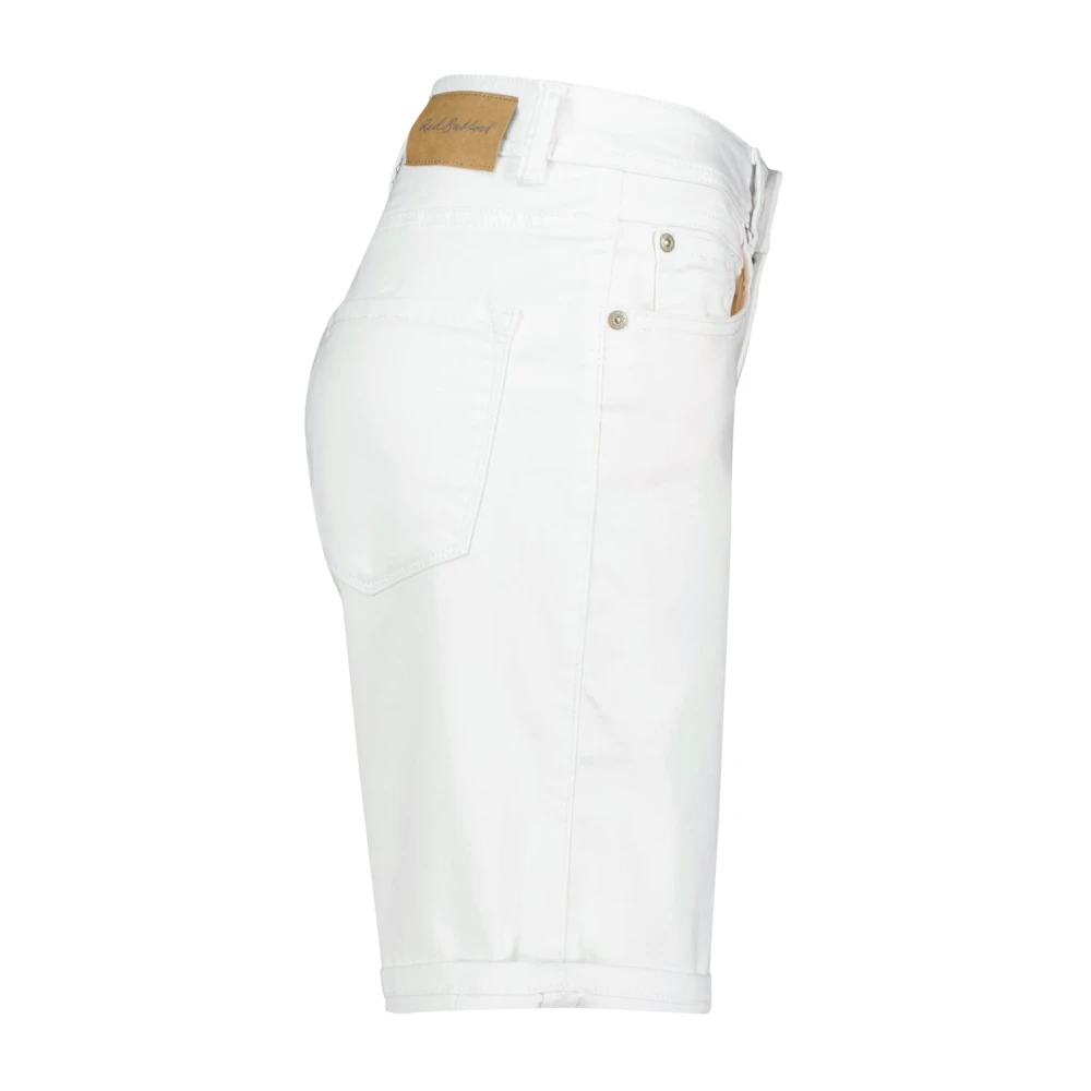 Red Button Parel Relax Shorts White Dames