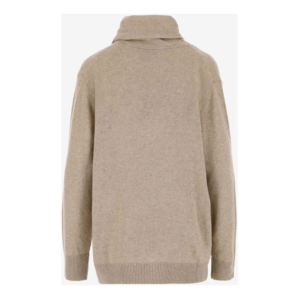 Stella Mccartney Kasjmiermix Sweater met Wrap Sjaal Beige Dames