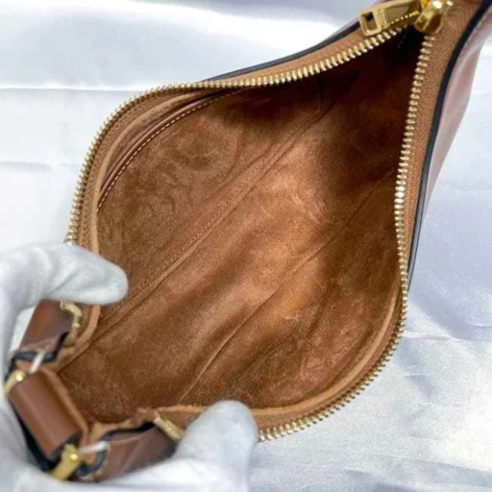 Celine Vintage Pre-owned Leather shoulder-bags Brown Dames