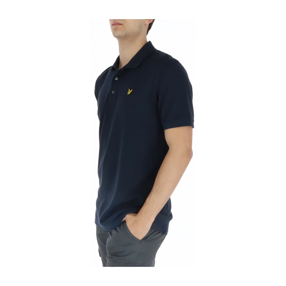 Lyle & Scott Klassiek Poloshirt voor Mannen Blue Heren