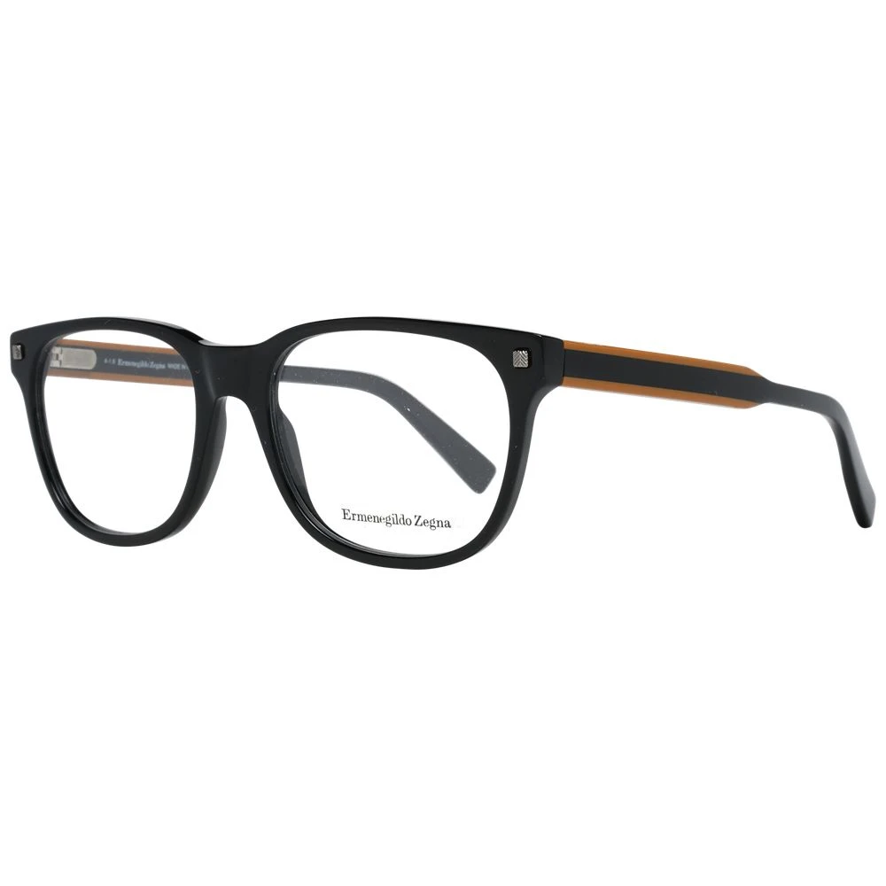 Zegna Men's Black Optical Frames Square Style - Glasses - One Size- Accessories