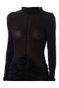 robe-midi-transparente-a-col-montant