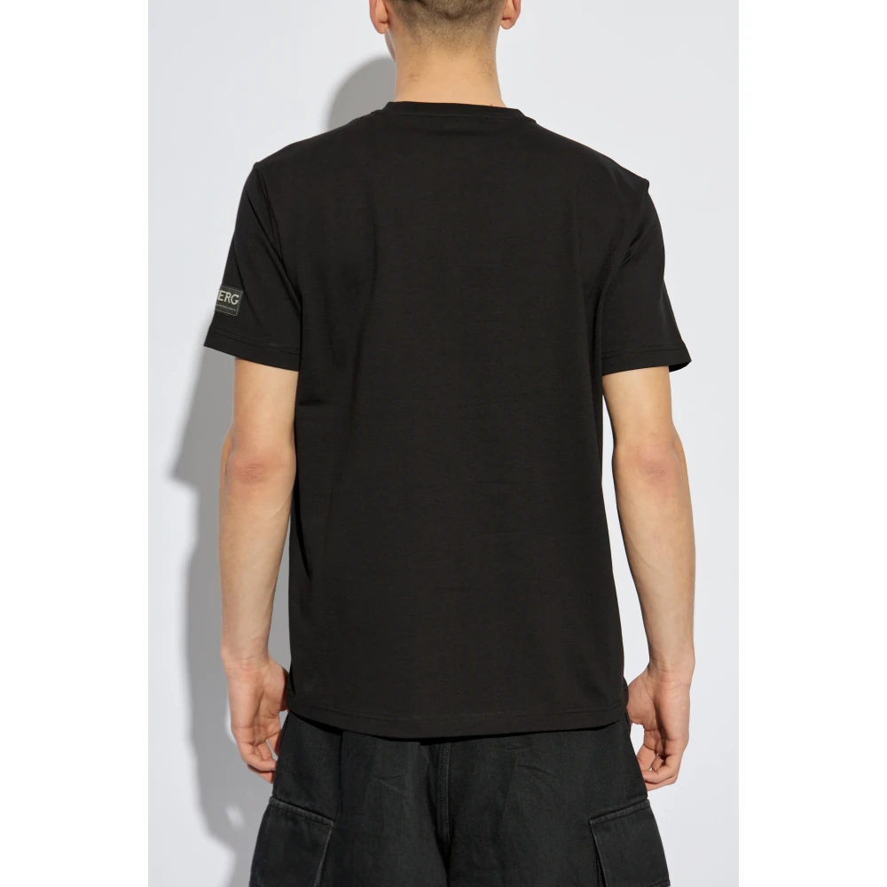 Iceberg T-shirt met patches Black Heren