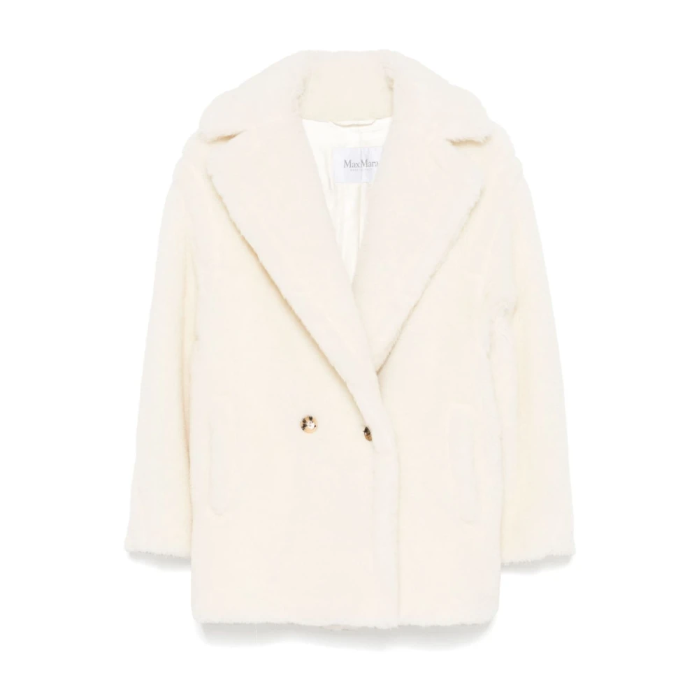 Max Mara Witte Jas voor Vrouwen White Dames