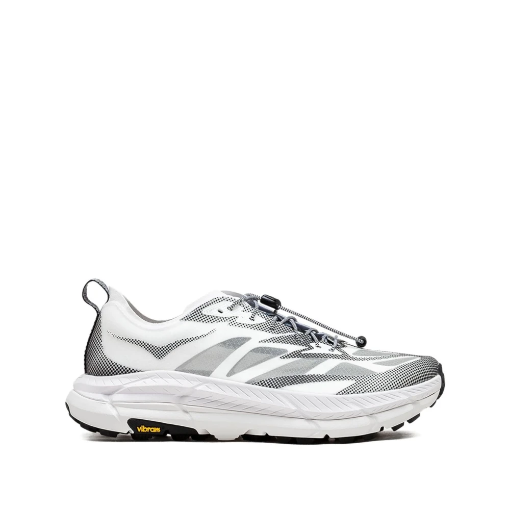 Hoka One One White Running Shoes, Male, 10 Uk, Mafate Speed 4 Lite
