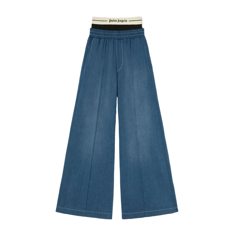 Palm Angels Blauwe Jeans Casual Chic Stijl Blue Dames