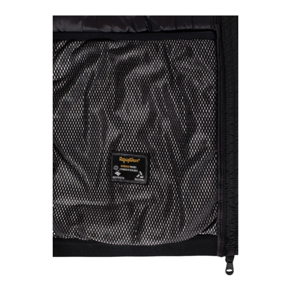 RefrigiWear Zwarte Winterjassen Black Heren