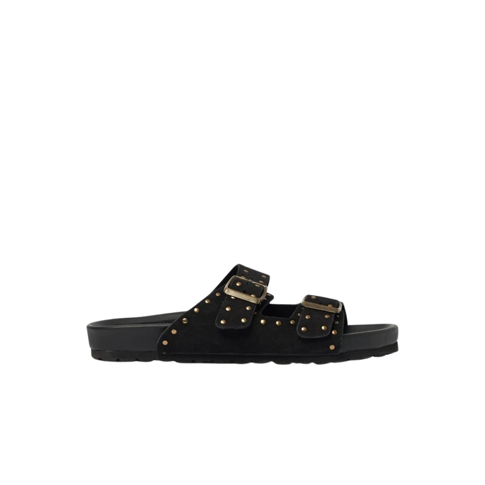 Scarosso Women's Black Sliders, 7 Uk, Delilah Sandals