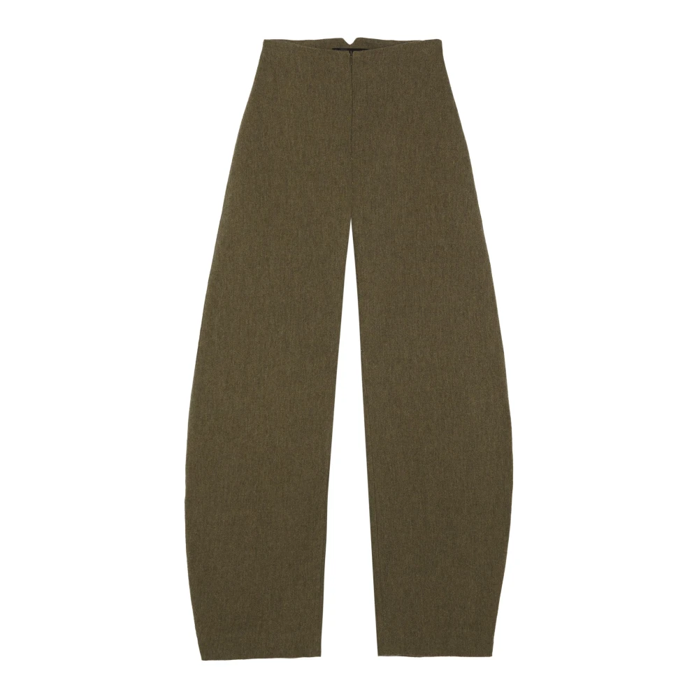 Cortana Women's Green Tapered Trousers, S, Rider, Melange Trousers