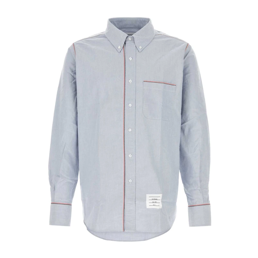 Thom Browne Lichtblauw Oxford Overhemd Blue Heren