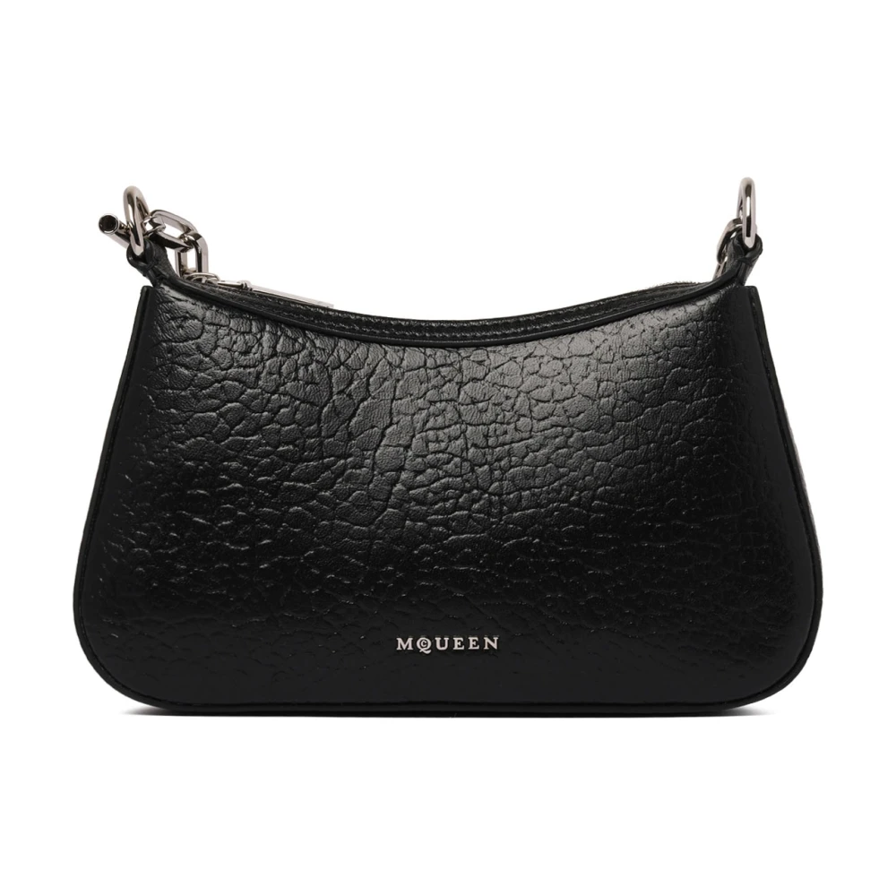 alexander mcqueen Zwarte Mini Clutch Tas Black Dames