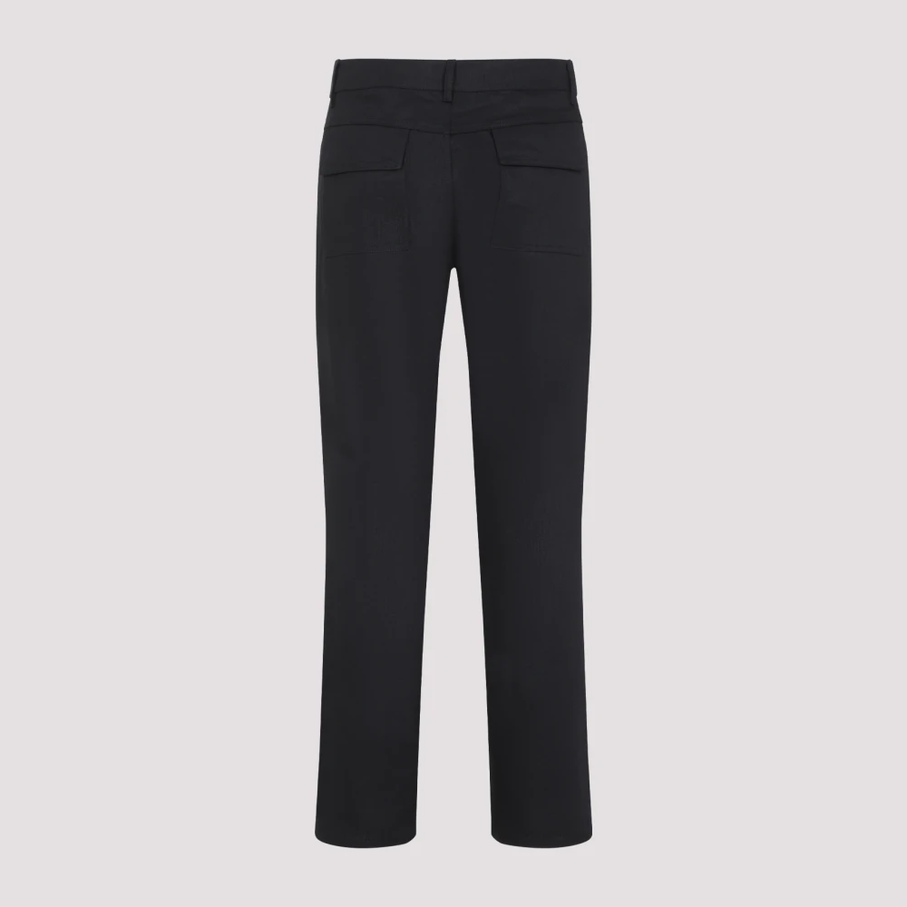 Rick Owens Linnen Broeken Black Heren