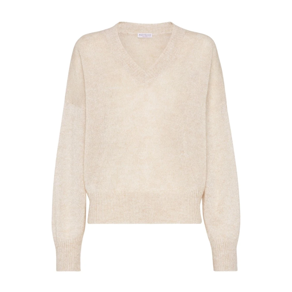 BRUNELLO CUCINELLI Luxe Sweaters Collectie Beige Dames