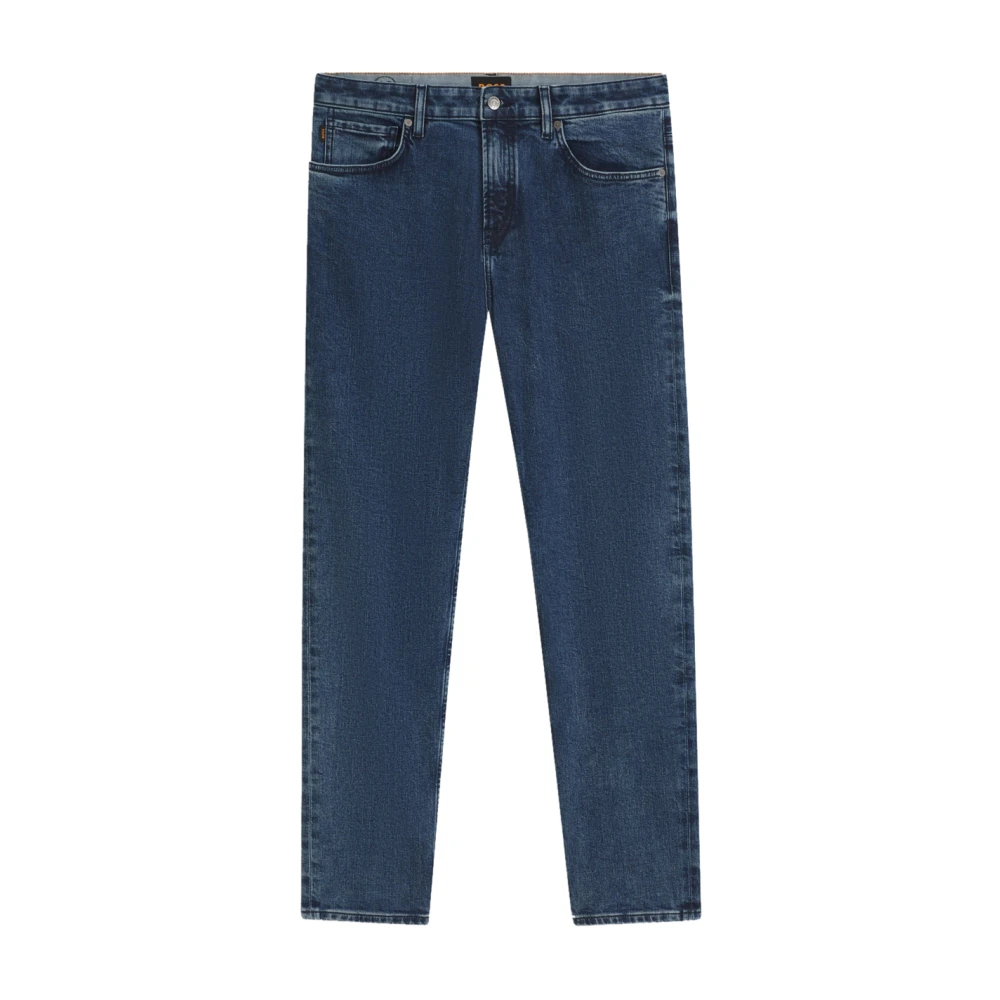 Hugo Men's Blue Straight Jeans - Straight Fit Jeans - W34 L32 - Jeans