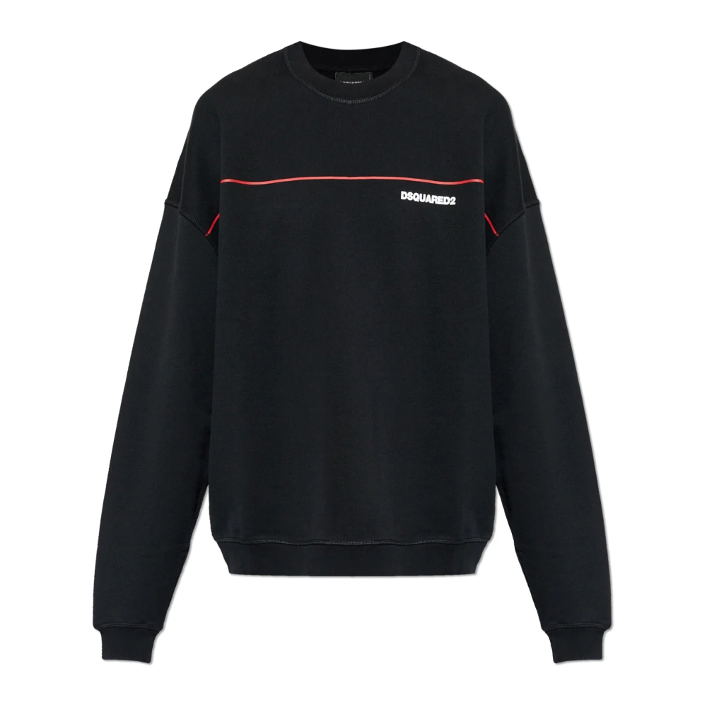 Dsquared2 Uomo Nero - Felpe Stampato - Sweatshirts & Hoodies - Xl