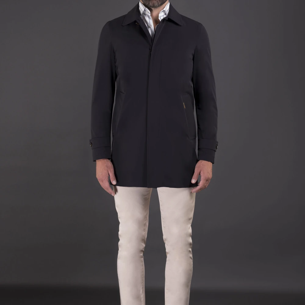 Moorer Elegante Acqua Line Jas Hoes Blue Heren