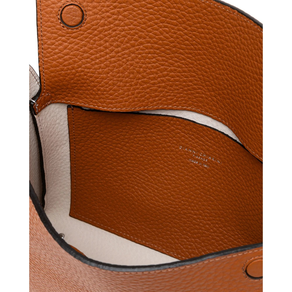 Gianni Chiarini Bruine Schoudertas met Magneetsluiting Brown Dames