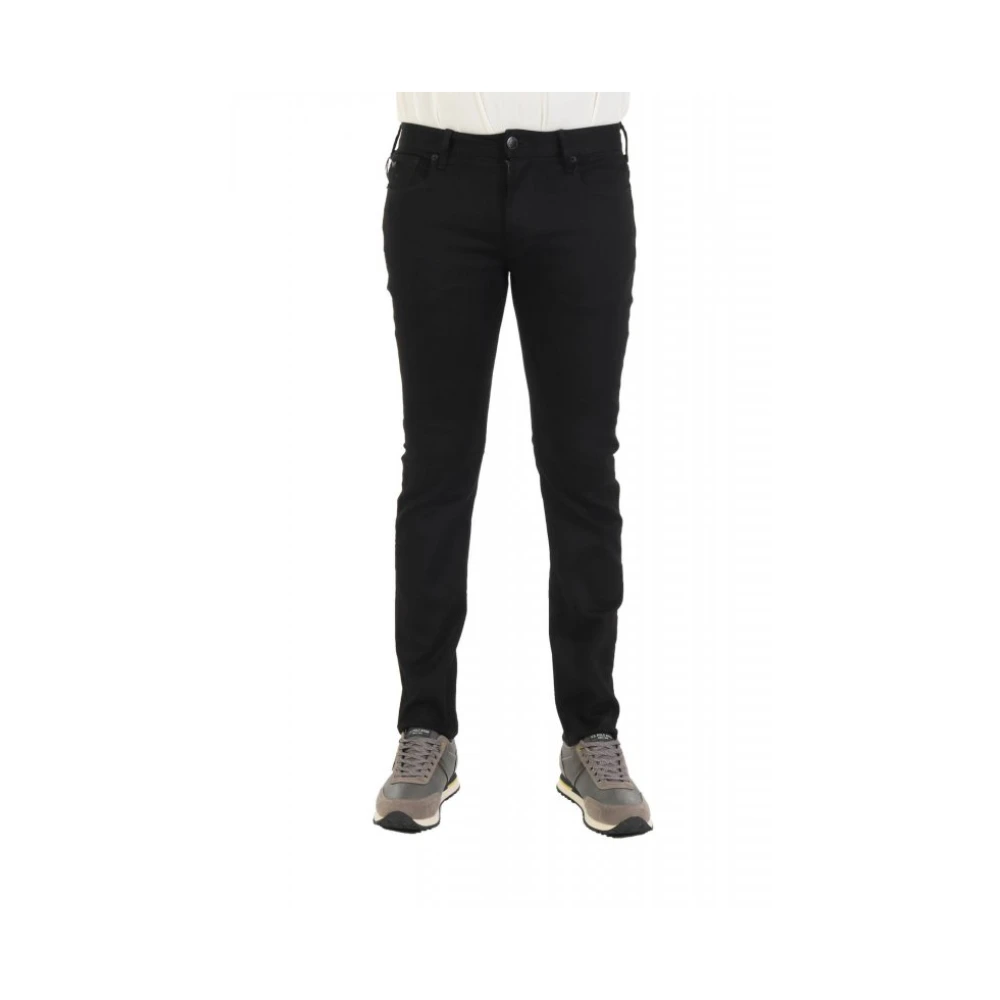 Emporio Armani Svart J06 Slim-Fit Jeans