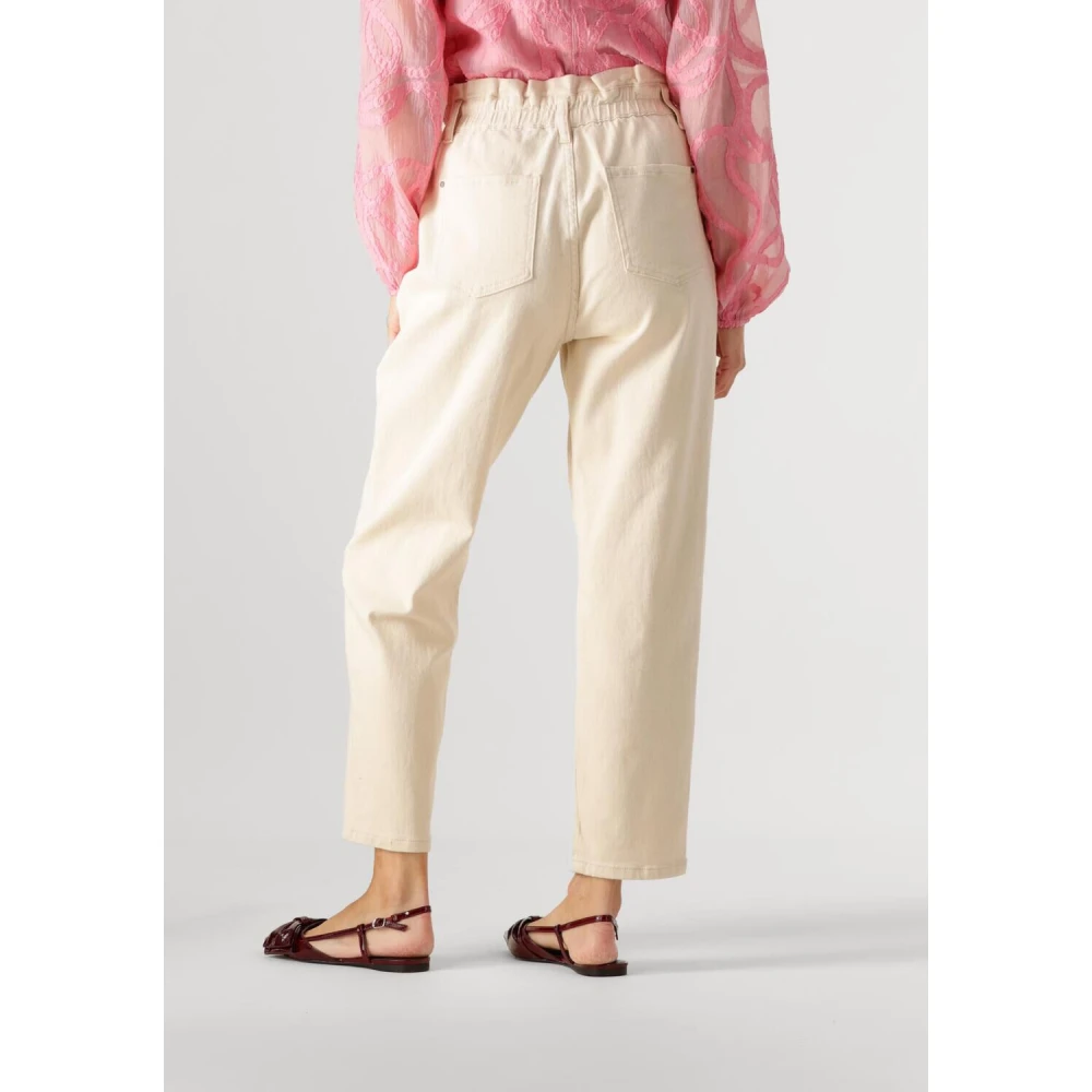 Minus Elegante Ecru Pantalon voor Vrouwen Beige Dames