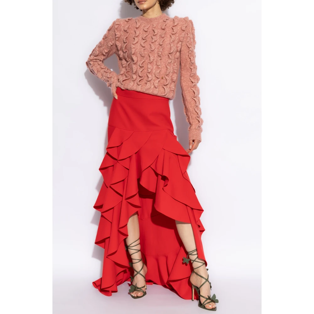 Moschino Trui met ruches Pink Dames