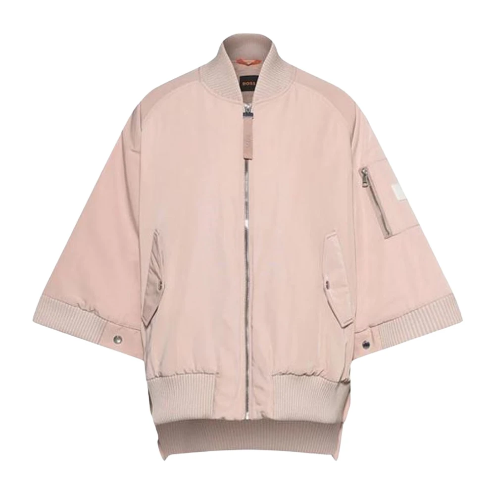 Hugo Boss Roze bomberjack met wijde halve mouwen Pink Dames