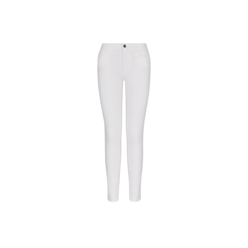 Armani Exchange Women's White Skinny Trousers, W26, Skinny Fit Denim Jeans