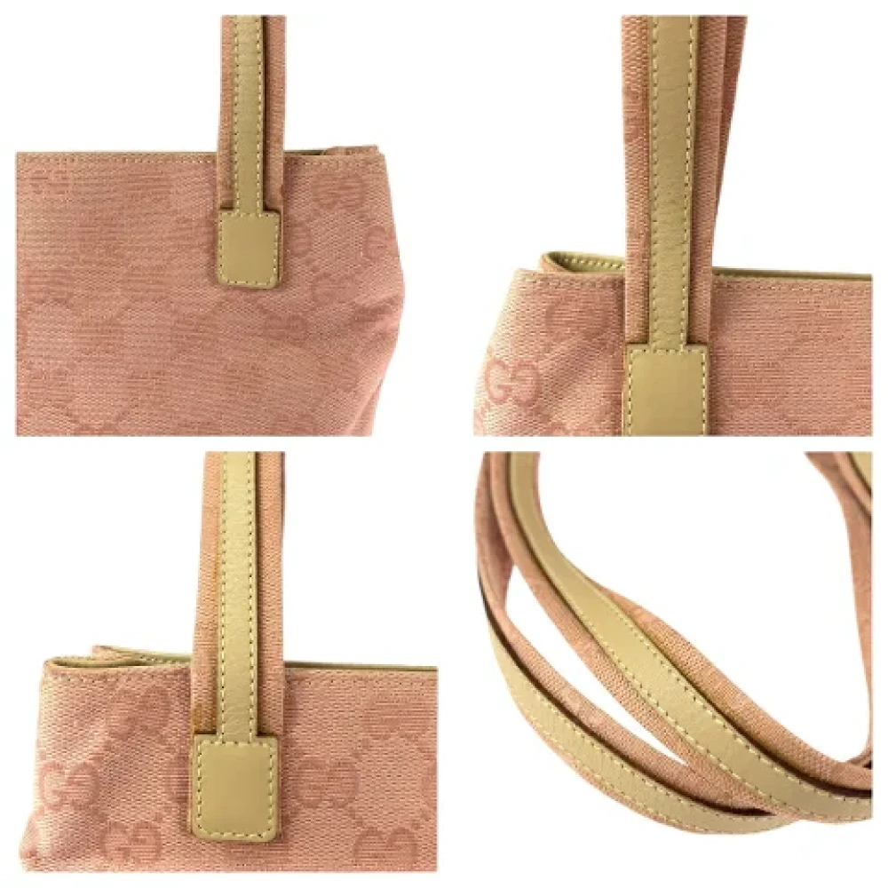 Gucci Vintage Pre-owned Canvas totes Pink Dames