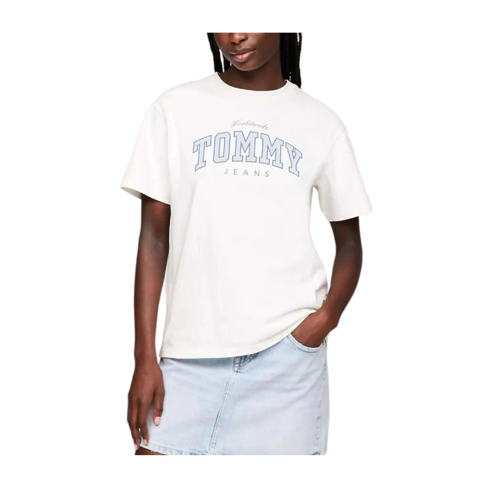 Tommy Hilfiger Varsity Lux T-shirt White Dames