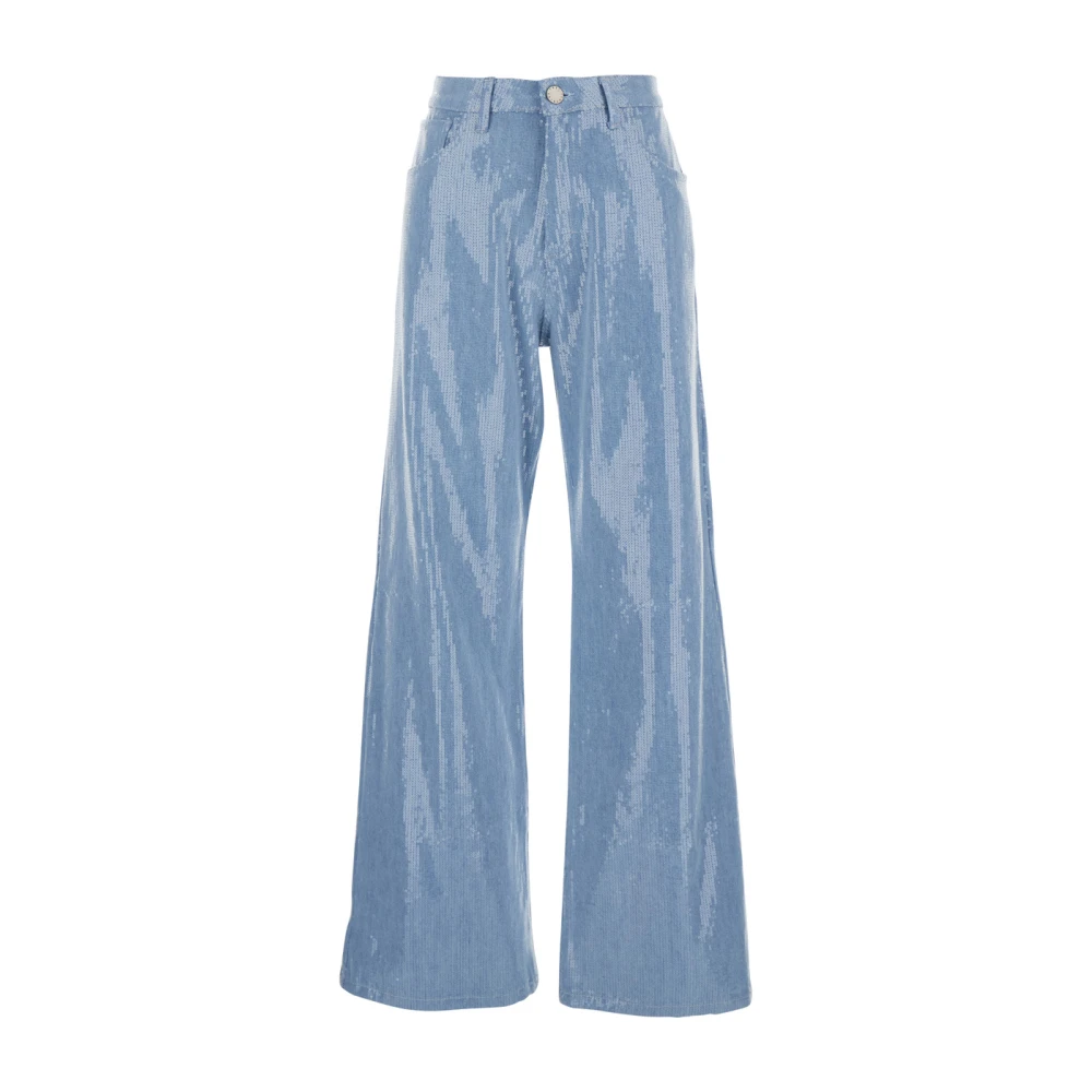 Federica Tosi Paillet Blauwe Jeans voor Vrouwen Blue Dames