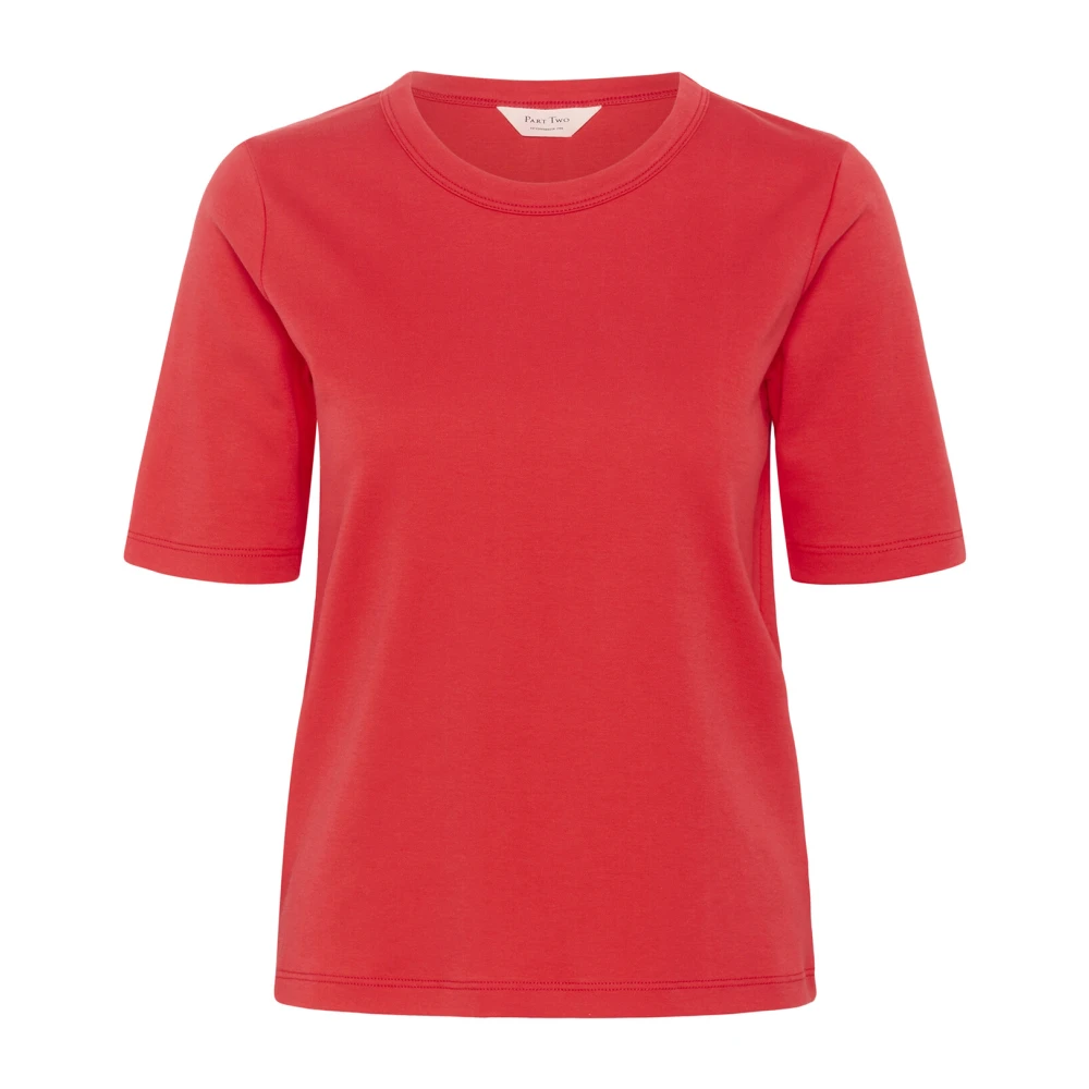 Part Two Klassiek T-shirt Bittersweet Red Dames