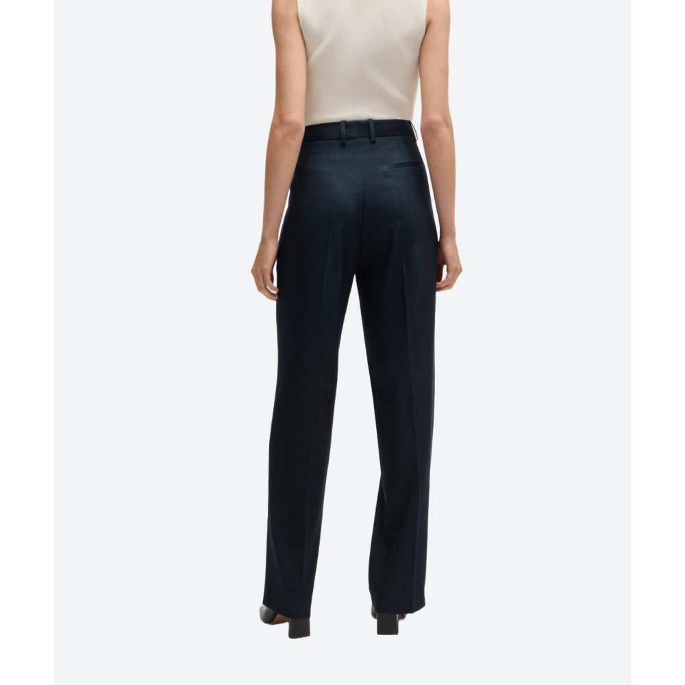 Hugo Boss Denim effect regular fit broek Blue Dames