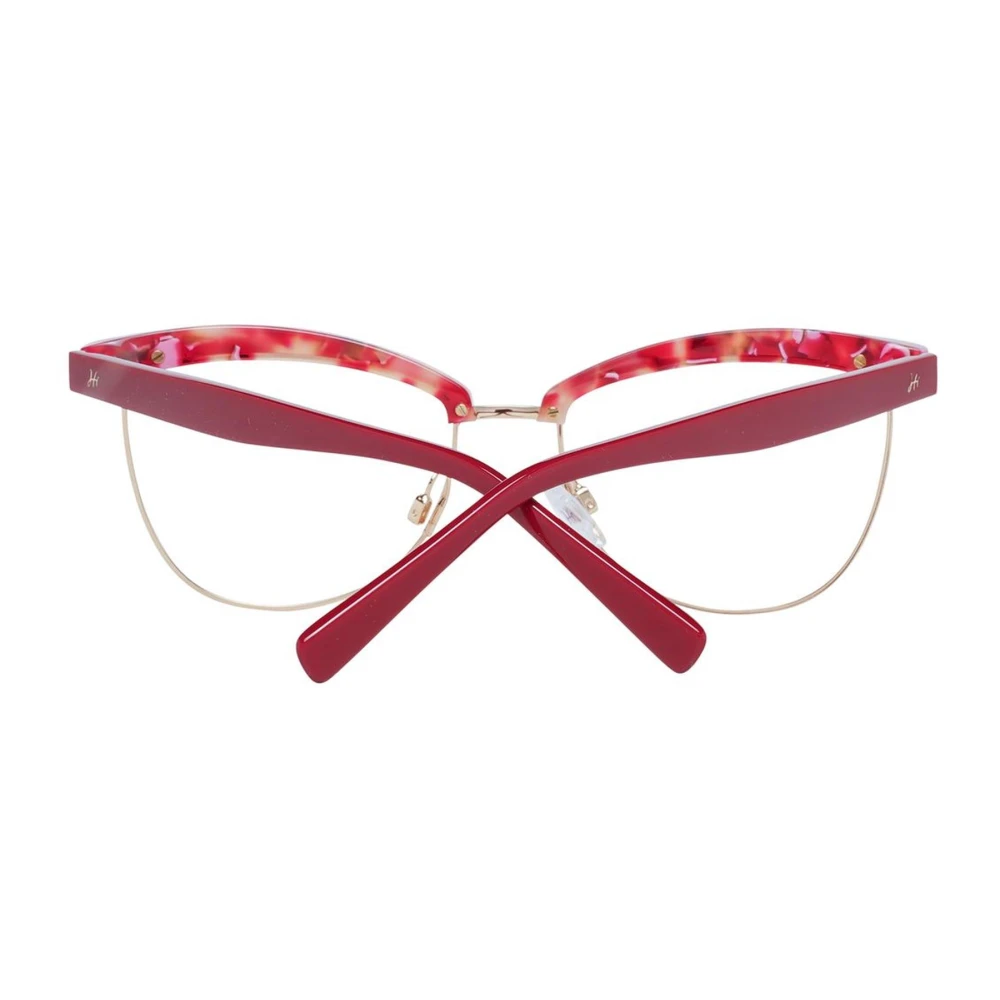 Ana Hickmann Rode Vierkante Metalen Optische Frames voor Vrouwen Red Dames
