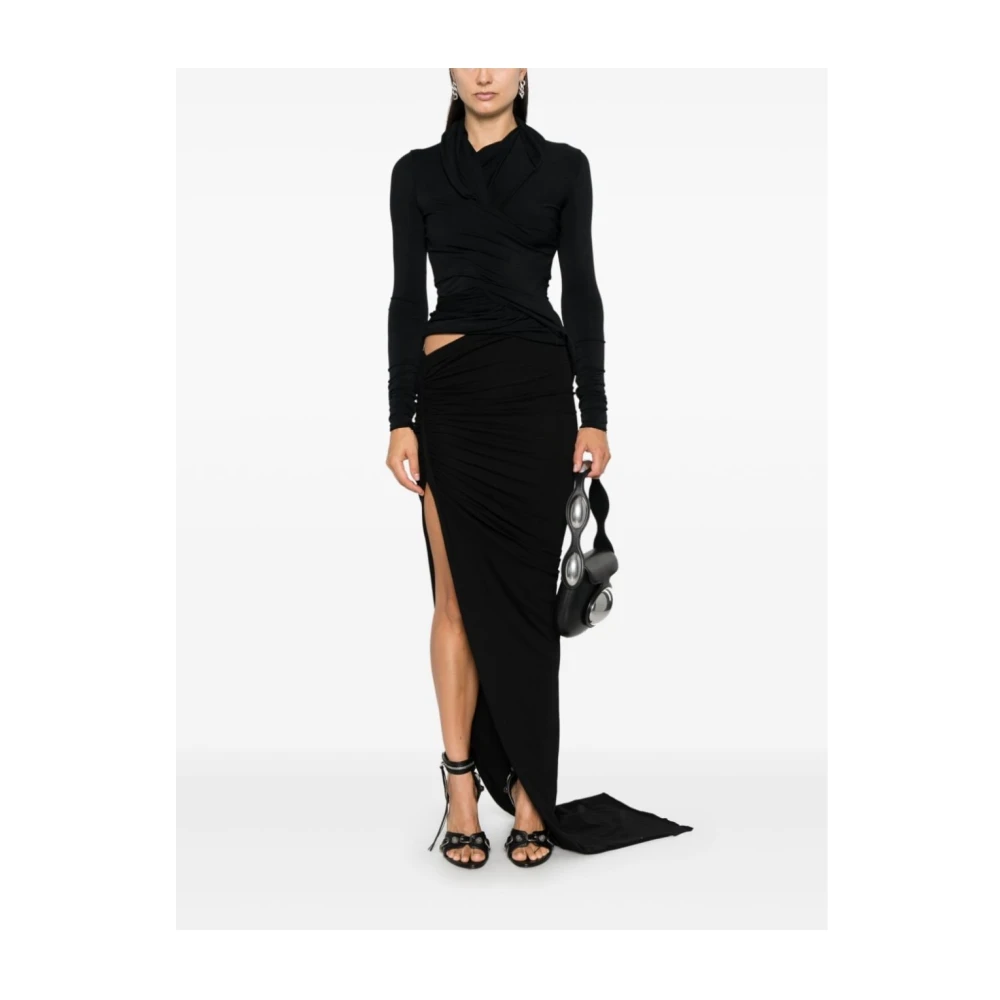Rick Owens Zachte Maxi Rok voor Vrouwen Black Dames