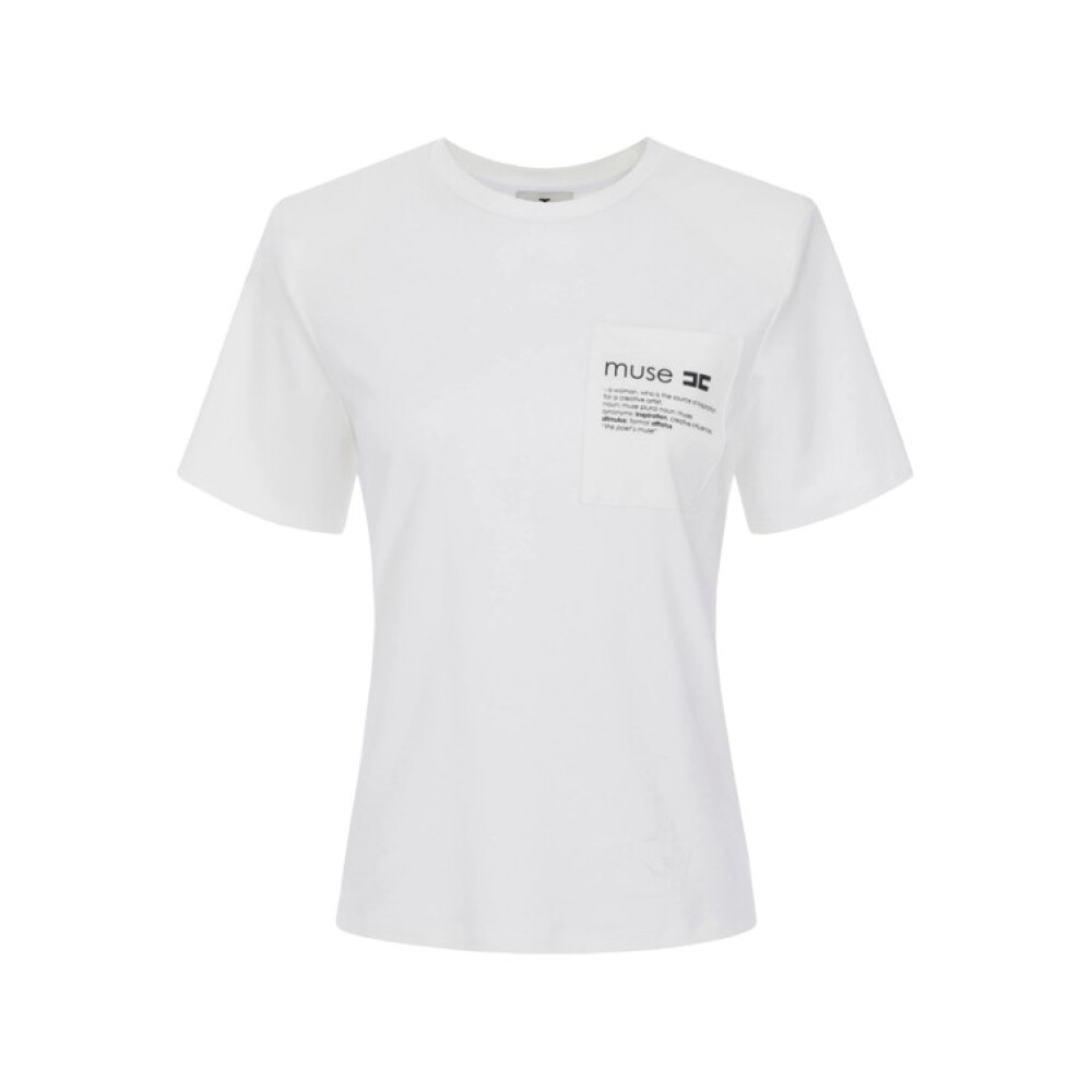 Tシャツ・カットソー ELISABETTA FRANCHI Women Tops MA01851E2270GESSO WHITE Tシャツ・カットソー ELISABETTA FRANCHI Women Tops