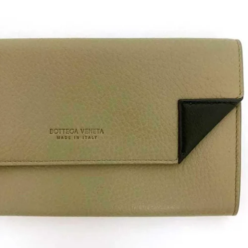 Bottega Veneta Vintage Pre-owned Leather wallets Green Dames