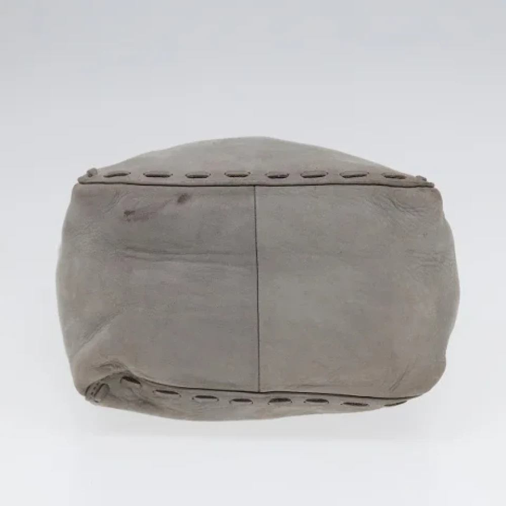 Burberry Vintage Pre-owned Leather handbags Gray Dames