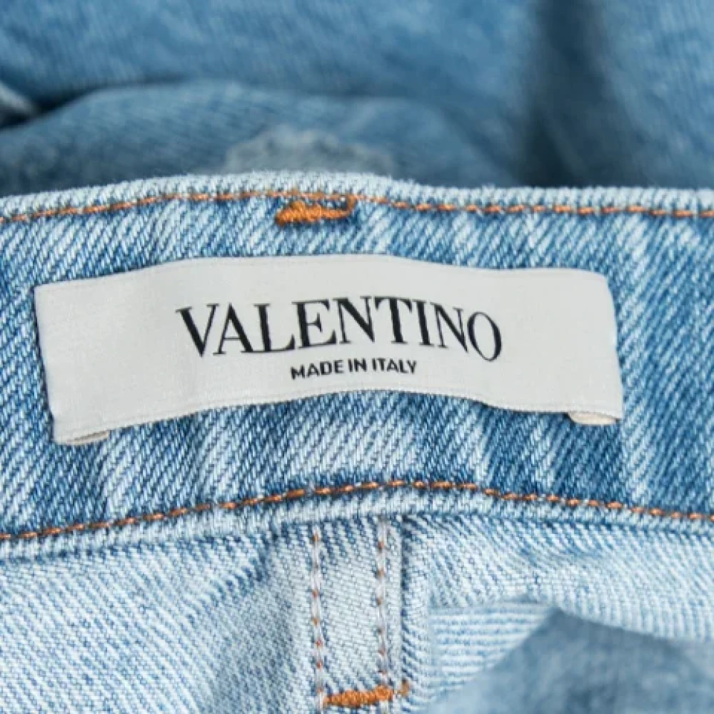 Valentino Vintage Pre-owned Cotton jeans Blue Dames