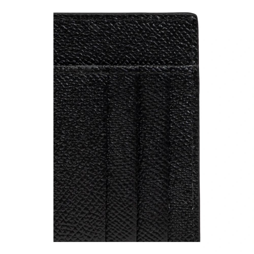 Dolce & Gabbana Leren kaarthouder Black Heren