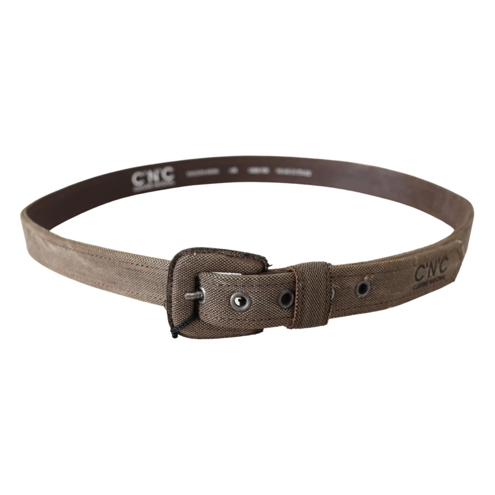 Costume National Elegant Bruin Leren Riem Brown Dames