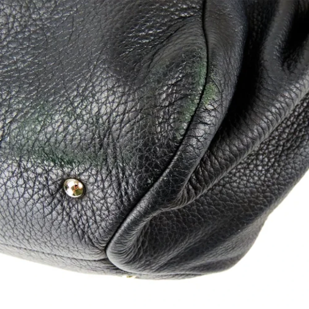 Salvatore Ferragamo Pre-owned Leather shoulder-bags Black Dames